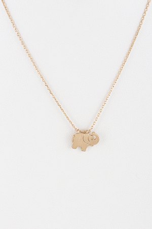 Plain Yet Daily Elephant Necklace 7DCF8